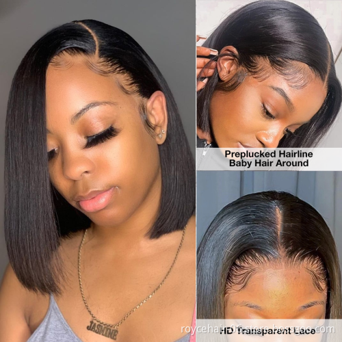 Wholesale Swiss T Shape Lace Front Wig For Women, Dropship Raw Brazilian Curly Human Hair Pre Plucked Transparent Lace Wigs